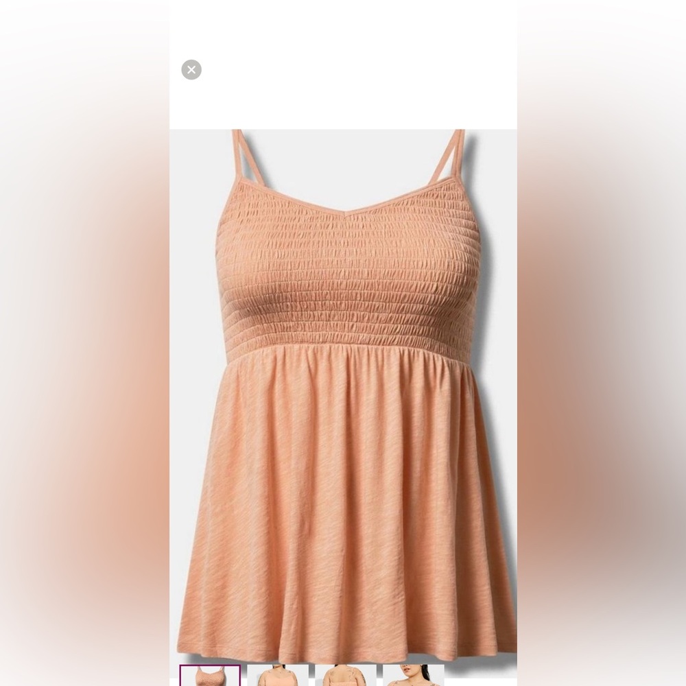 NWT Torrid VNeck smock babydoll  tank